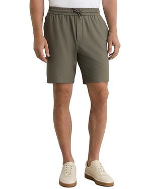 Reiss Ajay Seersucker Shorts - Green