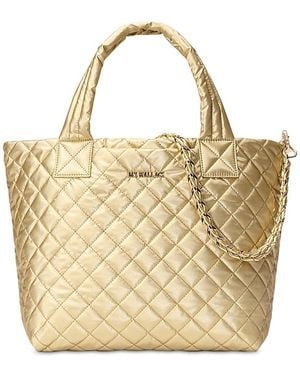 MZ Wallace Small Metro Tote Deluxe With Chain - Metallic