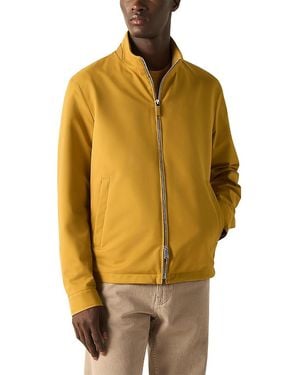 ZEGNA Microfiber Motorin Blouson Jacket - Yellow