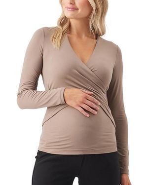 Ripe Maternity Luxe Knit Embrace Nursing Top - Natural