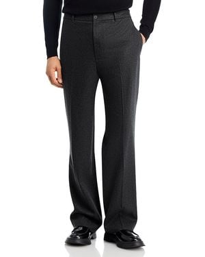 FRAME Straight Fit Suit Pants - Black