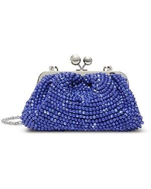 Weekend by Maxmara Eschimo Beaded Handbag - Blue