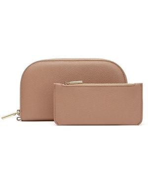 Cuyana Duo Zip Wallet - Brown