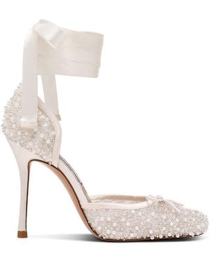 Steve Madden Larina Embellished Stiletto Pumps - White