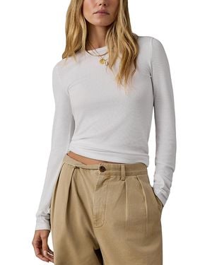 Faherty Featherweight Freestyle Layering Crewneck Top - White
