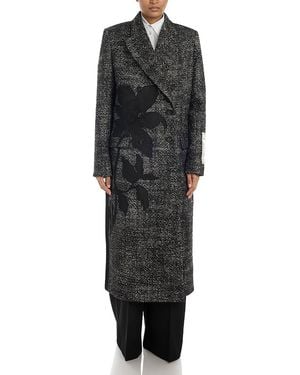 Erdem Wool Blend Tailored Coat - Black