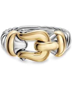 David Yurman Buckle Ring - White