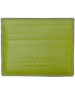 HYER GOODS Italian Leather Certo Card Wallet - Green