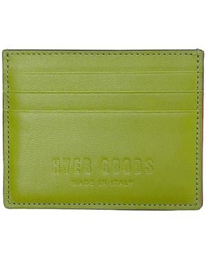 HYER GOODS Italian Leather Certo Card Wallet - Green