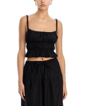 Peixoto Amelia Swim Cover Up Top - Black