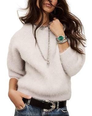 Ba&sh Fill Twist Back Sweater - Gray