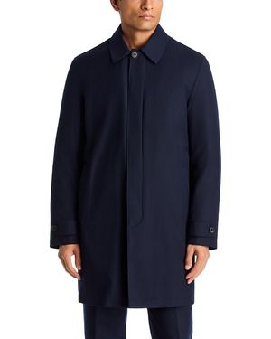 Corneliani Fly Front Raincoat With Removable Liner - Blue