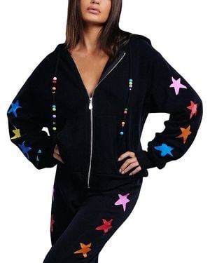 Lauren Moshi Hezly Brushed Stars Sweater - Black