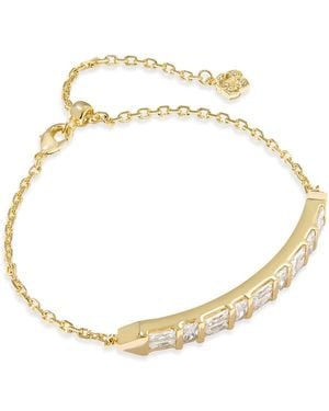 Kendra Scott Jamie Baguette Crystal Chain Bracelet - Metallic