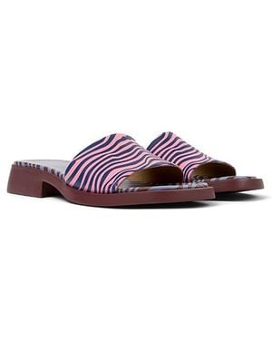 Camper Dana Leather Slide - Purple