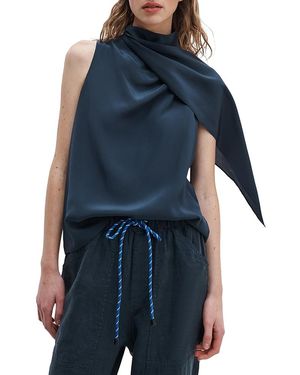 Rag & Bone Adela Silk Top - Blue