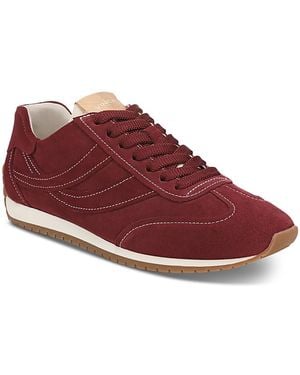 Vince Oasis Suede Runner Sneakers - Red