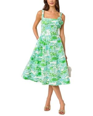Lilly Pulitzer Nelly Stretch Midi Dress - Green