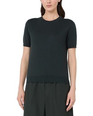 Max Mara Smmgiulietta Short Sleeve Sweater - Black