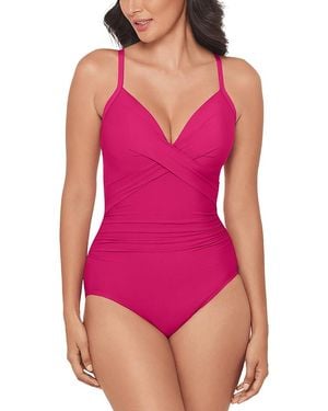 Miraclesuit Rock Solid Captivate One Piece Swimsuit - Purple