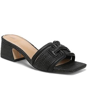 Sam Edelman Waylon Slip On Slide High Heel Sandals - Black