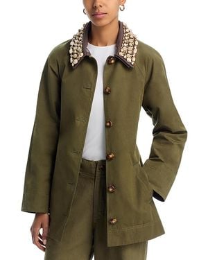 Veronica Beard Langham Dickey Coat - Green