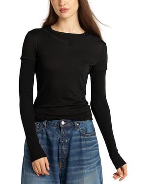 Cotton Citizen Palermo Layered Tee - Black