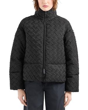Emporio Armani Technoweave Puffer Jacket - Black