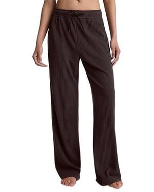 Beyond Yoga Breathe Easy Ribbed Pants - Brown