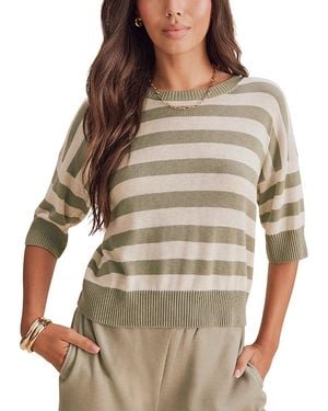 Splendid Georgie Striped Short Sleeve Sweater - Multicolor