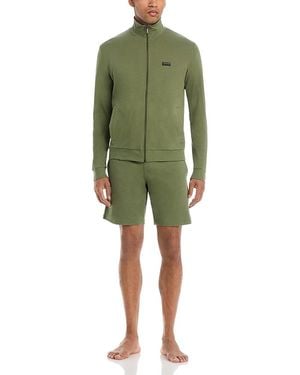 BOSS 365 Track Zip Jacket & Shorts Set - Green