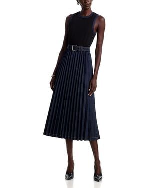 Cinq À Sept Ponte Crossbody Midi Dress - Blue