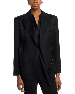 ROKH Layered Blazer - Black