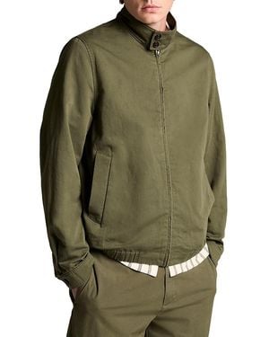 Vince Band Collar Bomber Jacket - Green