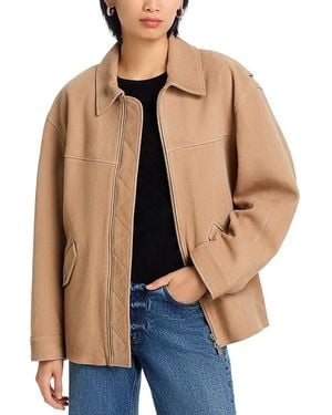 Jonathan Simkhai Aslan Leather Jacket - Blue