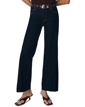 Marella Sport Cropped Wide Leg Jeans - Blue