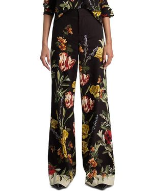 Alice + Olivia Dylan Wide Leg Pants - Black