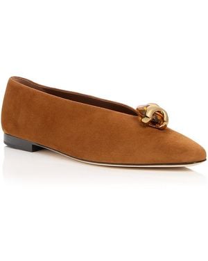 Jimmy Choo Margot Pointed Flats - Brown