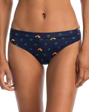 Meundies Ultramodal Feelfree Thong - Blue