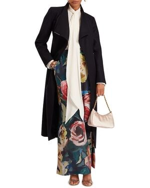 Ted Baker Rosell Wool Blend Wrap Coat - Black