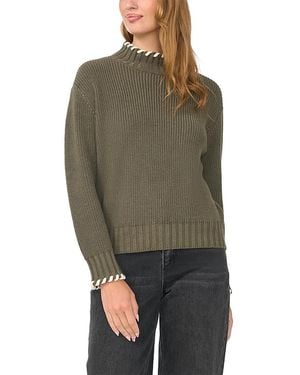 Vince Camuto Mock Neck Sweater - Green