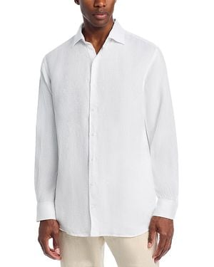 Peter Millar Shoreside Linen Sport Shirt - White