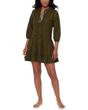 Miraclesuit Jacquard Swim Cover-Up Beach Dress - Green