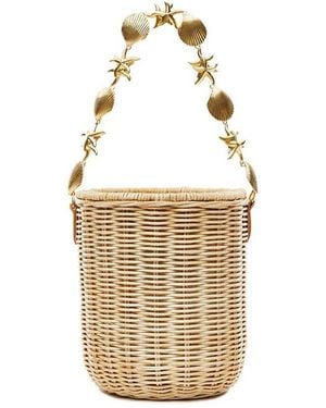 Poolside Island Bucket Bag - White