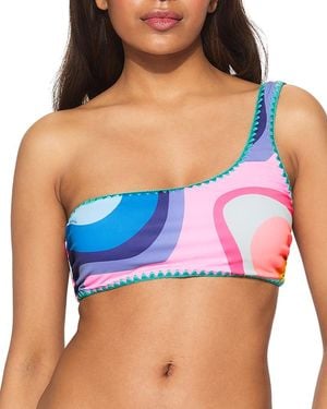 Kurt Geiger Kensington Asymmetric Bikini Top - Blue