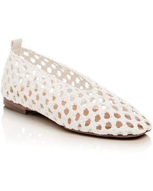 Mansur Gavriel Woven Ballerina Flats - Natural