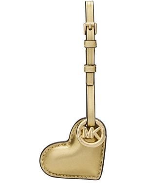 Michael Kors Leather Heart Charm - Metallic