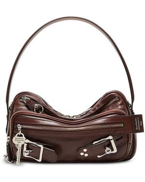 Acne Studios Camero Party Belts Leather Shoulder Bag - Metallic