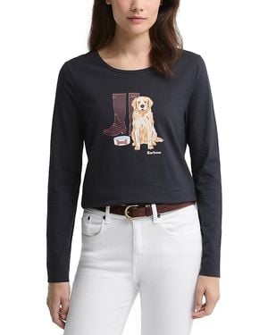 Barbour Hedley Long Sleeve Graphic Tee - Blue