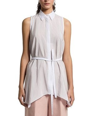 Peserico Sleeveless Tunic Shirt - White